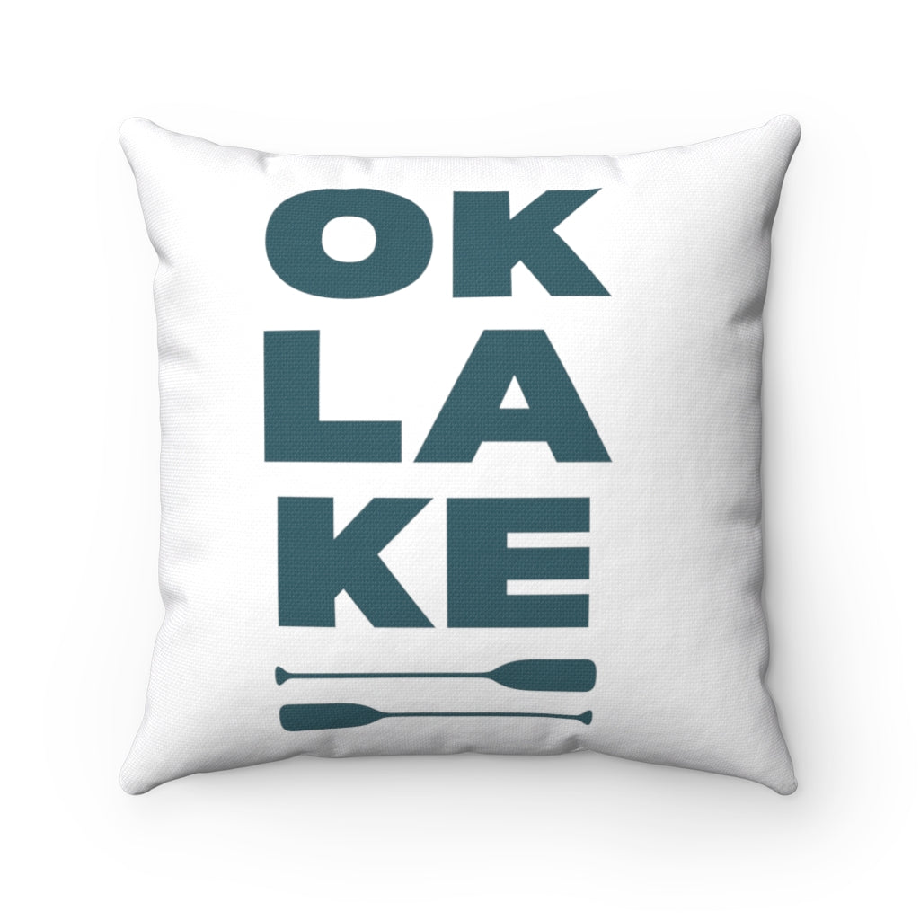 OK LAKE - Spun Polyester Square Pillow
