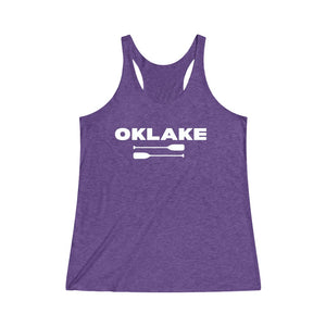 OK LAKE - Women's Tri-Blend Racerback Tank